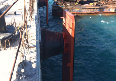 4 set SCN1000H Cone fender delivered to offshore project